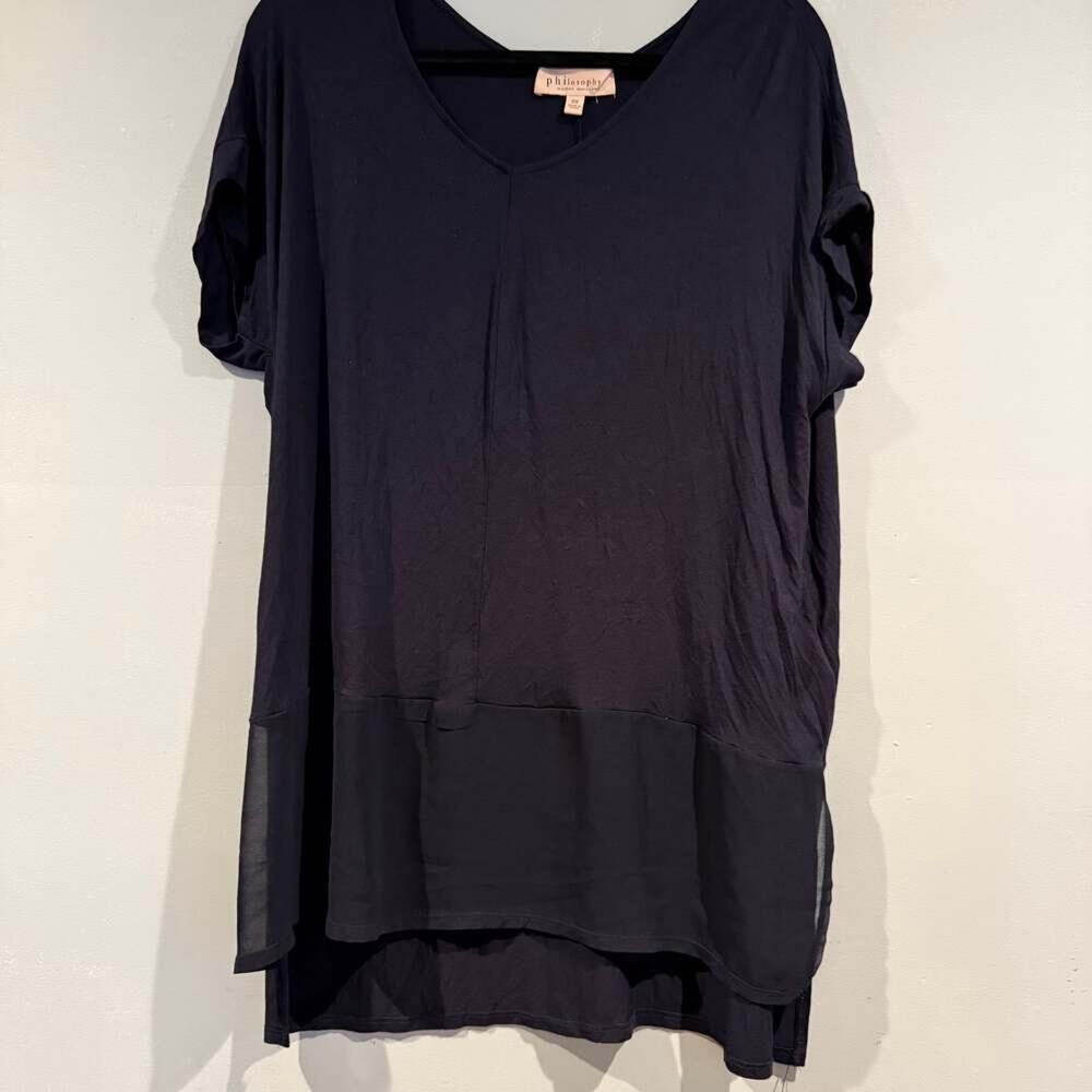 Philosophy Clothing V-Neck Short Sleeve Top 1X